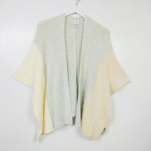 Anthro Sat/Sun Open Front Color Block Cardigan